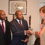 His Excellency Alexandre da Conceiçao Zandamela (center), the Mozambican Ambassador to France