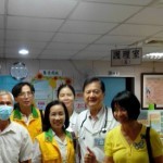 The Director of Dadong Hospital and the Head Nurse with our Association members