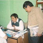 INDECI´s Chief with RRPP Huanta
