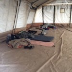 Inside of a Médecins Sans Frontières (MSF) (Doctors Without Borders) tent – November 16, 2015