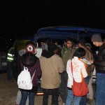 Distributing supplies and Alternative Living flyers to refugees in Eidomeni, Greece – November 20-21
