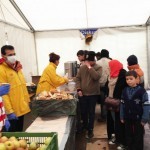 Refugee relief work Munich center Nov 15