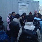 Refugee relief effort in Berlin, Germany - Dec 1, 2015