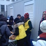 Refugee relief effort in Berlin, Germany - Dec 14, 2015