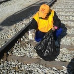 Cleaning the environment in Idomeni, Greece - December 7, 2015