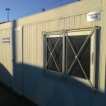 New cabins for agents from European Union Agency, Frontex- Idomeni, Greece, December 8, 2015