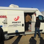 Praksis, a local Greek NGO group of volunteers, helping refugees in Idomeni, Greece - December 8, 2015