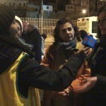 Interviewing volunteers helping the refugees in Kavalas, Greece, - December 9, 2015