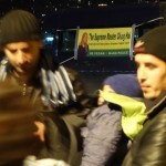 Providing vegan food, warm clothes and flyers with Master’s comforting words in Arabic and English to the refugees in Kavalas, Greece – December 9, 2015