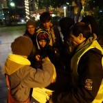 20151212 refugees are blissful happy to receive our foods and flyer at midnight at Victory Park in Athens Greece (10)