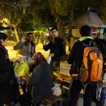 20151212 refugees are blissful happy to receive our foods and flyer at midnight at Victory Park in Athens Greece (13)