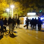 20151212 refugees are blissful happy to receive our foods and flyer at midnight at Victory Park in Athens Greece (23)