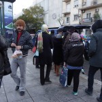 20151214 around 8AM refugees are blissful happy to receive our foods and flyer at Victory Park in Athens Greece (17)