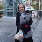 20151214 around 8AM refugees are blissful happy to receive our foods and flyer at Victory Park in Athens Greece (23)