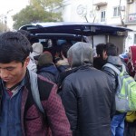 20151214 around 8AM refugees are blissful happy to receive our foods and flyer at Victory Park in Athens Greece (42)