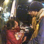 20151214 around 8PM refugees are blissful happy to receive our foods and flyer at Victory Park in Athens Greece (15)-b
