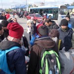 20151217 around 10AM refugees are blissful happy to receive our foods and flyers at Pireaus harbor in Athens Greece (96)
