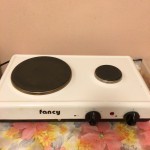 Two hob hot-plate stove