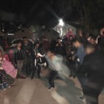 Refugee dancing to their own music