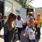 Refugee relief work Munich center Sep-Oct