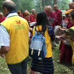 Helping Wandering Monks in India