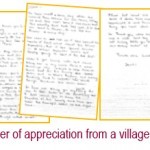 Letter of appreciation from a villager