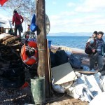 Refugees Arriving at Platanos Frontline Reception Point on Lesbos Island, Greece