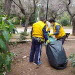 Cleaning Pedion tou Areos Park, Athens, Greece
