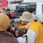 Providing vegan food to the refugees at the ferry