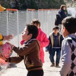 Playing with refugee children on Chios Island, Greece