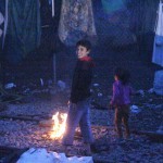 Children, camp B, Idomeni, Greece - March 8, 2016