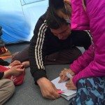 Medical consultation in Aidos tent, Idomeni, Greece