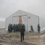 Idomeni, Greece - New Tent is built