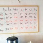 Food schedule, Chios Island, Greece