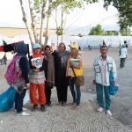 Refugee relief work at Oinofyta Camp, Athens, Greece