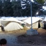 Refugee relief work in Ritsona Camp, Athens, Greece