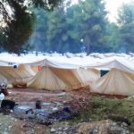 Refugee relief work in Ritsona Camp, Athens, Greece
