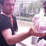 Refugee relief work in Paris, France