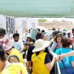 Food distribution at Souda camp, Chios Island, Greece